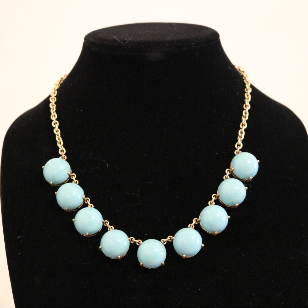 J.Crew Turquoise Beaded Statement Necklace